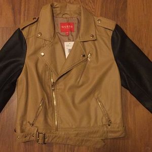 Sold NWT Guess Crop Moto Jacket M